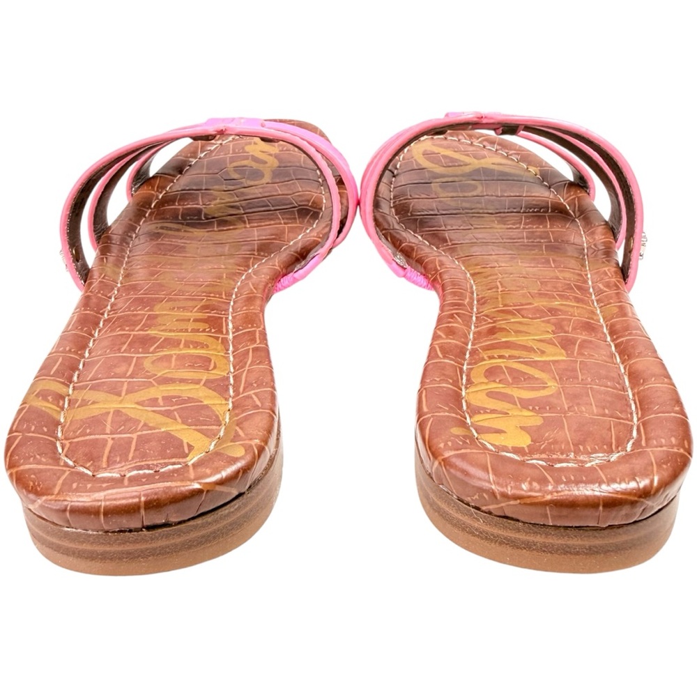 Sam Edelman Bettie Hot Pink Slide Sandals Size 5.5 Coastal Festival Resort - Picture 7 of 12